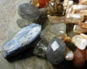 reverie-- gemstone and pearl necklace-- mucha collection