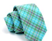 FORAGE sample sale. necktie / teal
