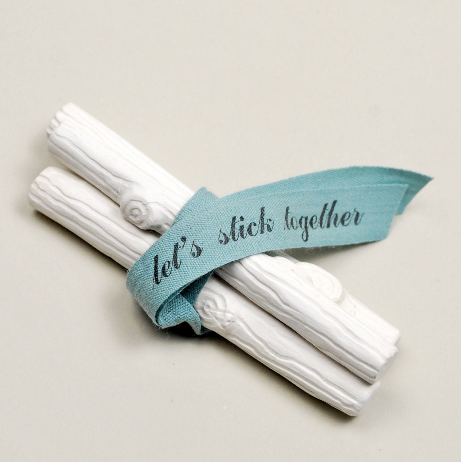 let's stick together. faux bois chalk