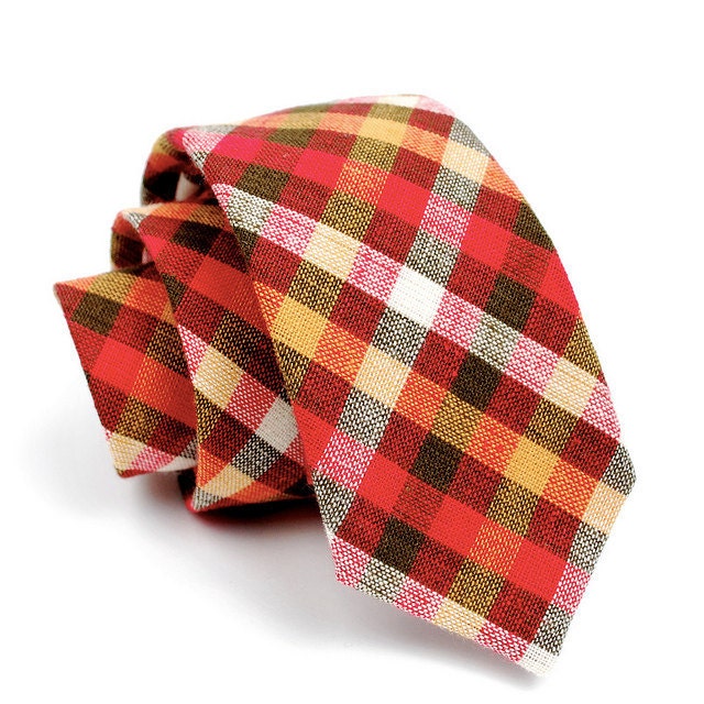 FORAGE sample sale. necktie / rust & mustard