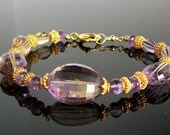 Ametrine and Amethyst Gold Vermeil Bracelet