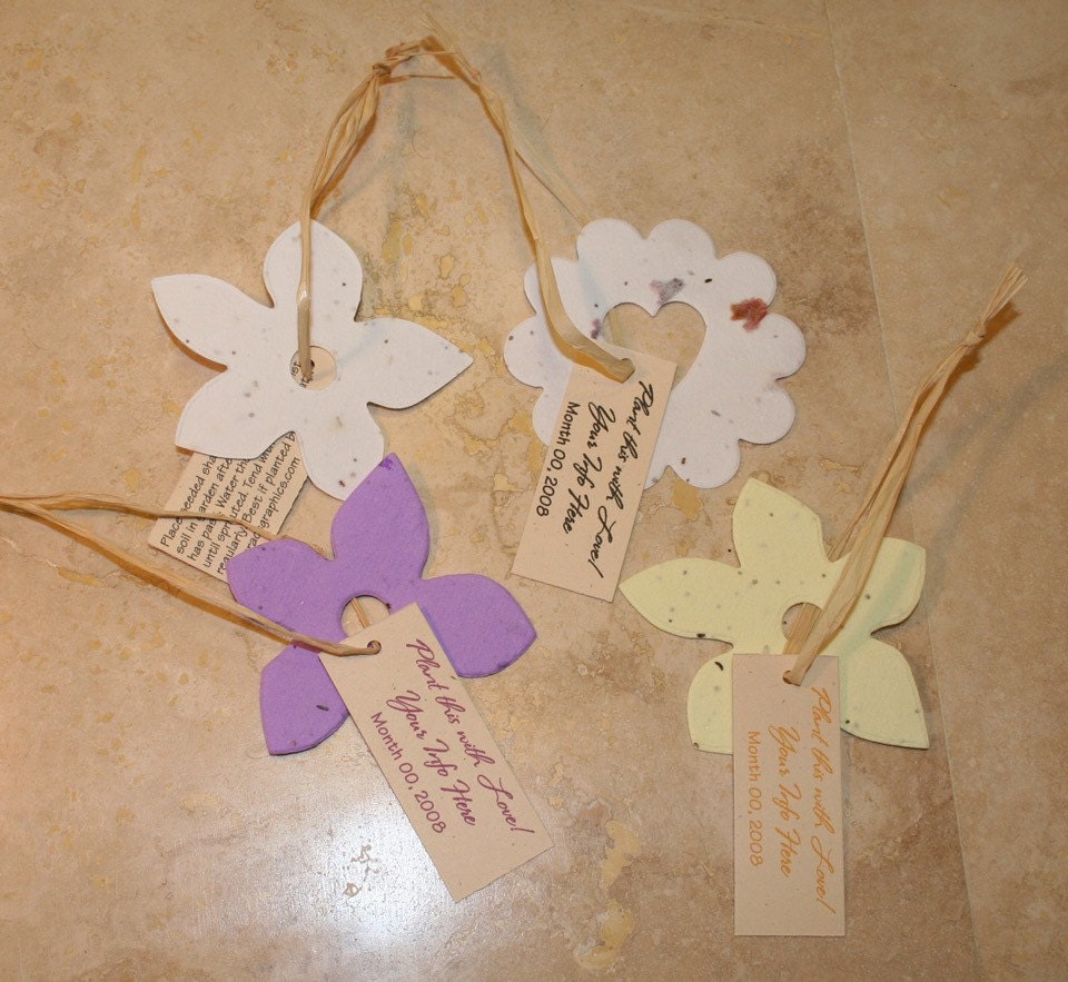 Plantable Paper Favors