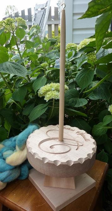 Clotho's Spindle - Kick Wheel/Kick Spindle Made of Maple and Birch - Mother Marion - by Heavenly Handspinning