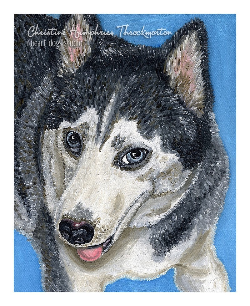 Siberian Husky print