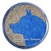 HECK of a HUSKY: Siberian Husky silhouette on wood plaque in GLITTER, ready to hang