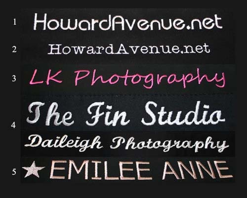 Camera Strap - Custom Embroidery - Black - For DSLR, SLR Your choice of lining -Made to Order by Howard Avenue