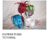 Make it yourself. Perfect for gift .  Flower purse tutorial