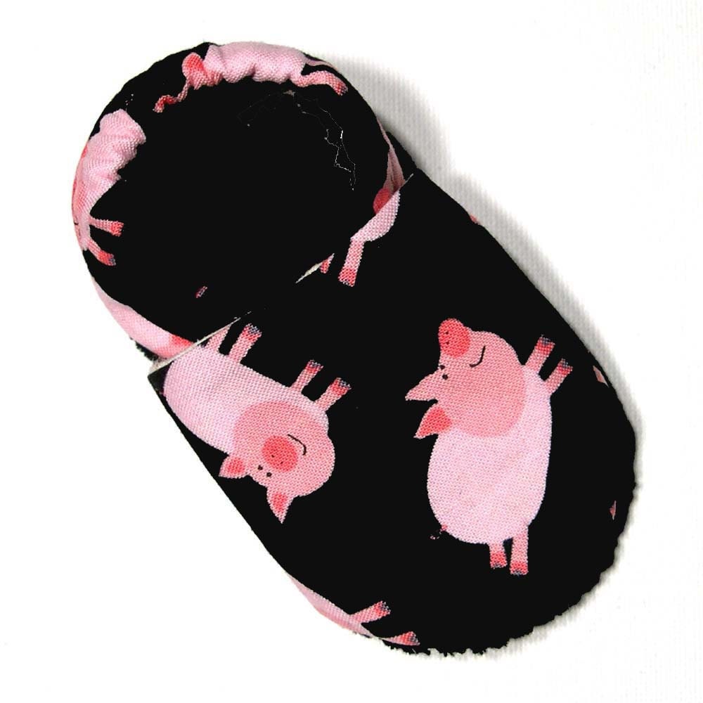 Cartoon Pigs Soft Soled Baby Shoes 6-12 mo