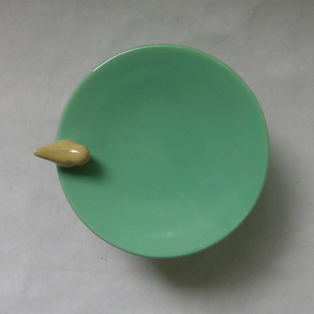 Bird Cupcake Ceramic Stand in Vintage Green