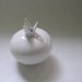 Ceramic Mini Sprout Vase in White Modern Minimalist Home Decor