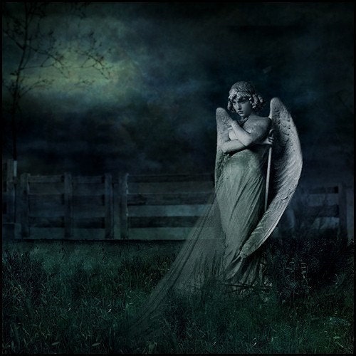 Dark Art Print, In The Garden, 5x5 Inch Print