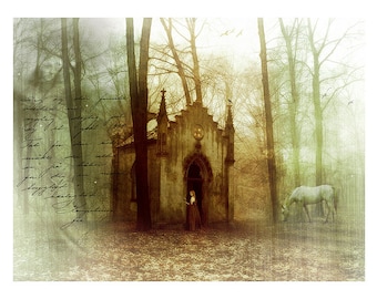 Woodland Fantasy Print, Secret Places, 5x7 Inch Print