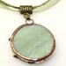 Round Stained Glass and Filigree Pendant (SGVL-P5) (RESEREVED for DIVYA)