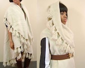ONE SIZE FIT ALL Vintage Wool Blend Full Circle Cape Wrap