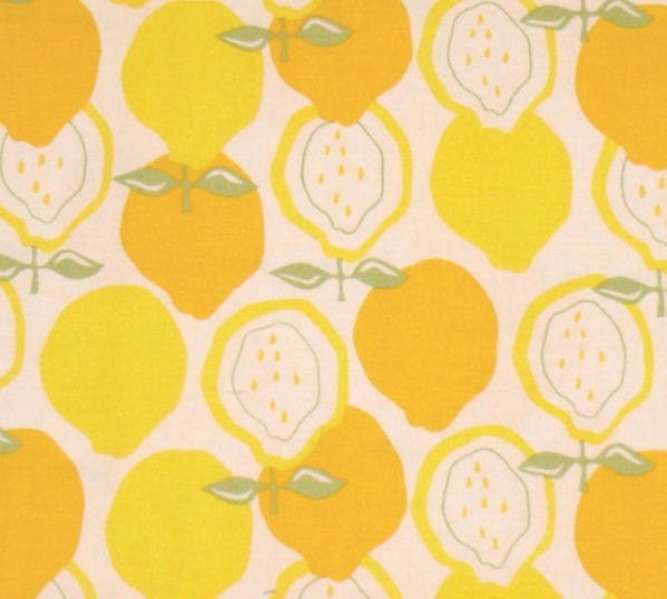 Lemon Print Fabric