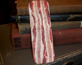 Bacon Yum, Yum Bookmark by Agorables Clothing The King Of Smokey Crispy Meaty Goodness