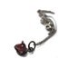 rough faceted garnet pendant