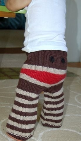 Classic Sock Monkey Crankypants- Size 12-18  Months