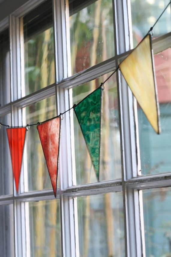 Recycled Glass Pennants
