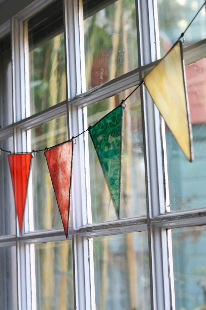 Recycled Glass Pennants