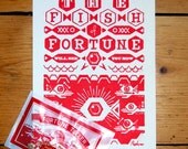 Fortune Fish - A5 screenprint