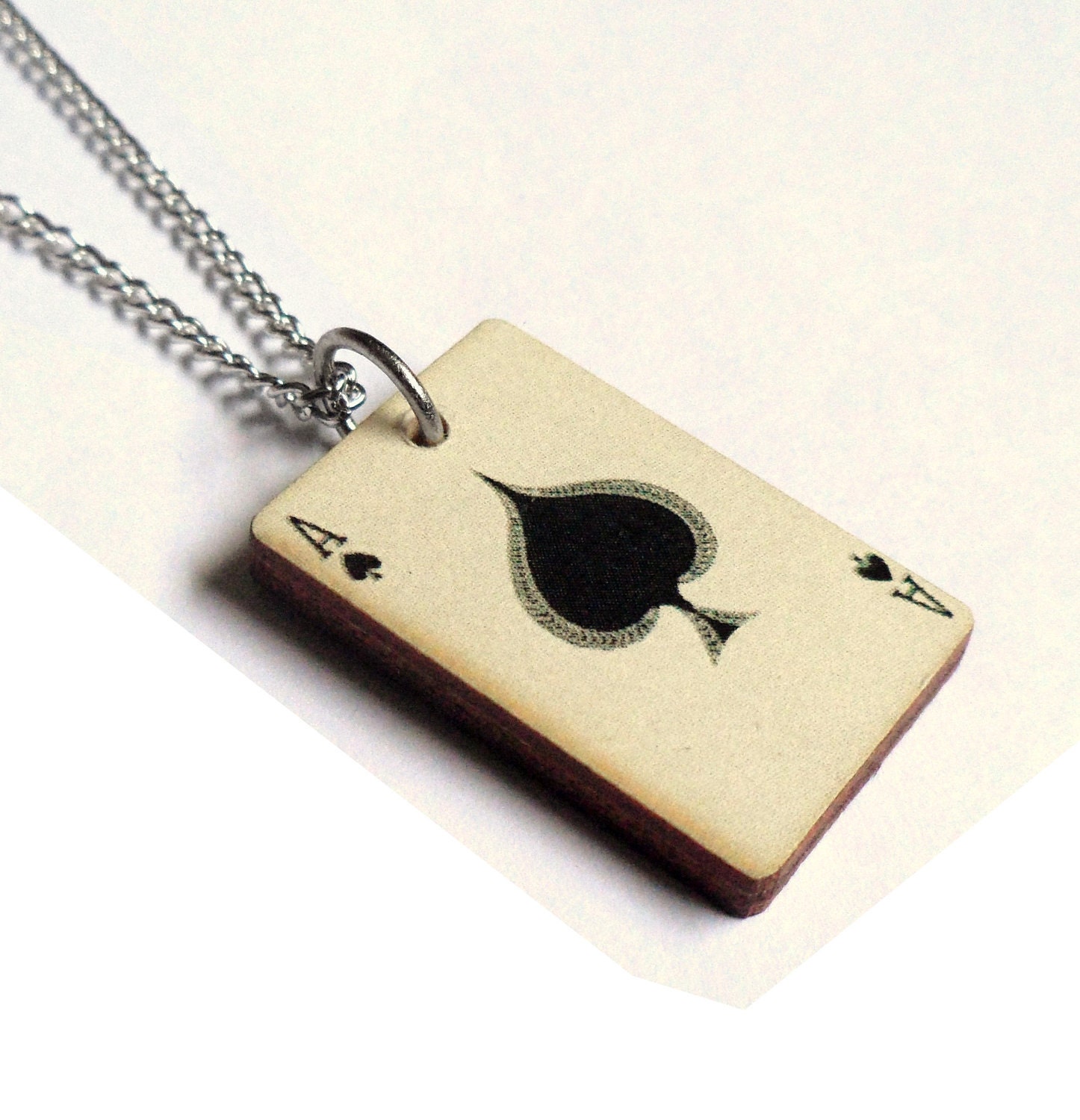 Ace of Spades Necklace by Gr0glmann on Etsy