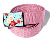 Obi Belt Buckle - sakura clusters (Buckle Only) Vegan Friendly Belts