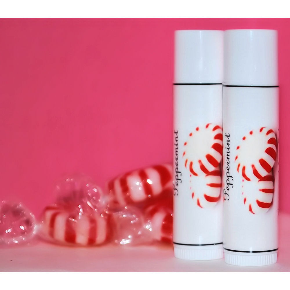 All Natural Peppermint Flavored Lip Balm .15oz by doctorsweettooth