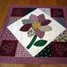 Table Mat, Candle Mat,  Placemat, Runner with Flower Quilted by Sewinggranny
