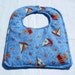 Nautical  Baby Bib, Toddler bib, Ships Ahoy  with Sail boats