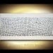 Original Textured Modern Abstract Painting Metallic Silver by Susanna Large 48x24 MADE2ORDER