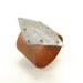 Sterling Silver and Copper Riveted Wide Band Ring Shield Series - Imperative