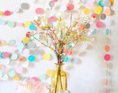 Lovely Summer Picnic 30' Wedding Paper GARLAND, Wedding Decoration, Home Decor, Birthday, Nursery, Bridal Shower, Baby Shower
