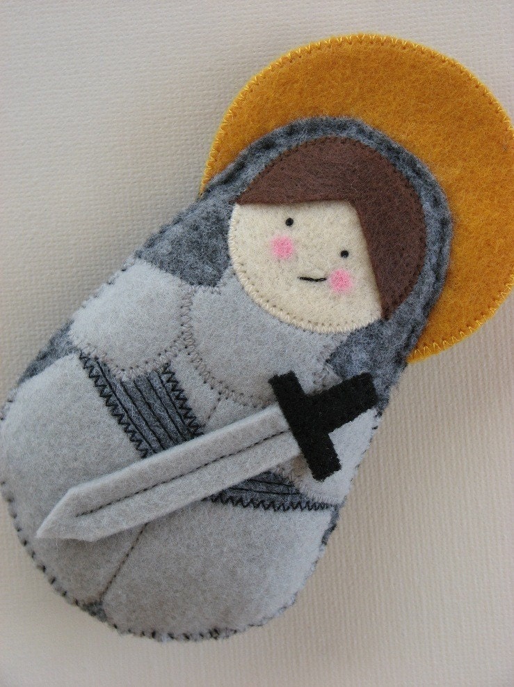 Saint Joan of Arc....Felt Softie