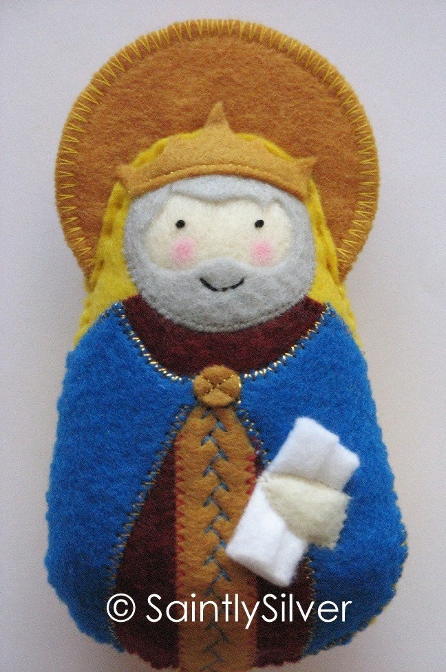 Saint David the King Felt Saint Softie