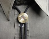Shotgun Shell Mens Bolo Tie Brass 12 Gauge Winchester AA