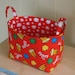 Fabric Storage Bin- Organizer- Dr Seuss- The Lorax- Robert Kaufman- Large