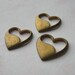 Vintage Brass Heart Stampings - Disney