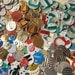 Recycled Tin Discs - MODERN Metal Tokens - Outsider Art Jewelry