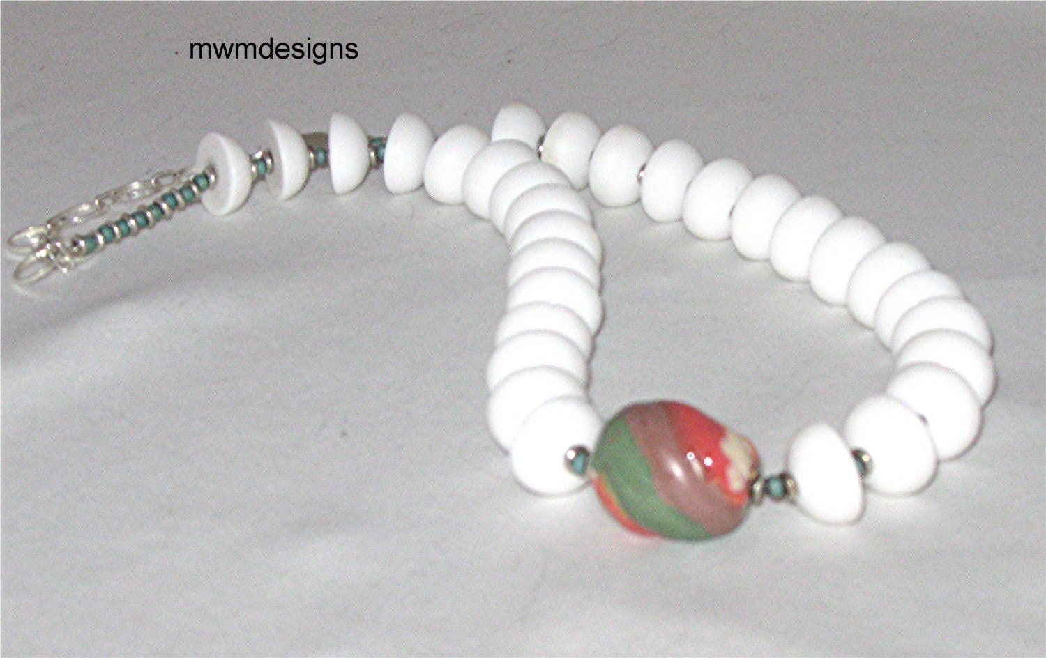 Kenyan Summer Kazuri Nugget and Vintage Bead Necklace