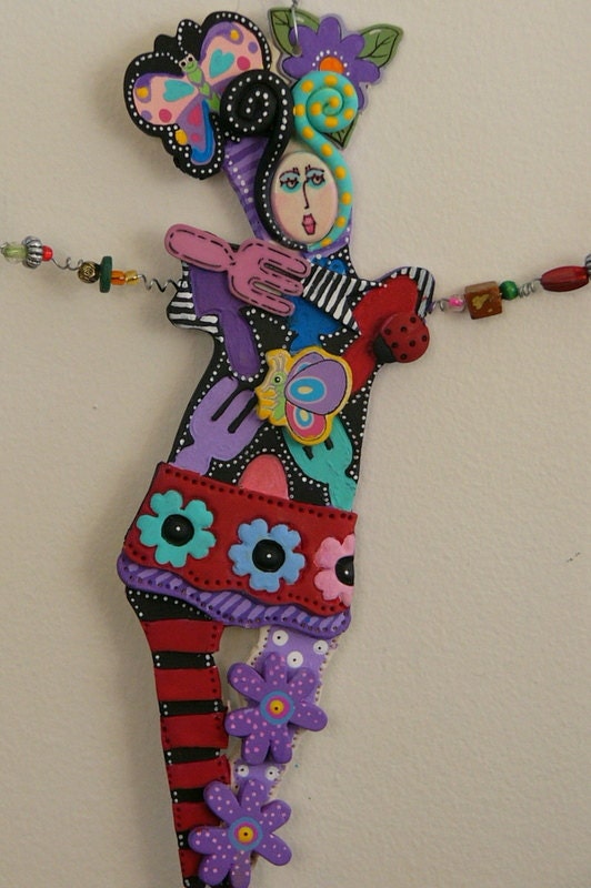 SALE Peace In My Garden WALL DANCERS Are Back Feel Good Art Doll