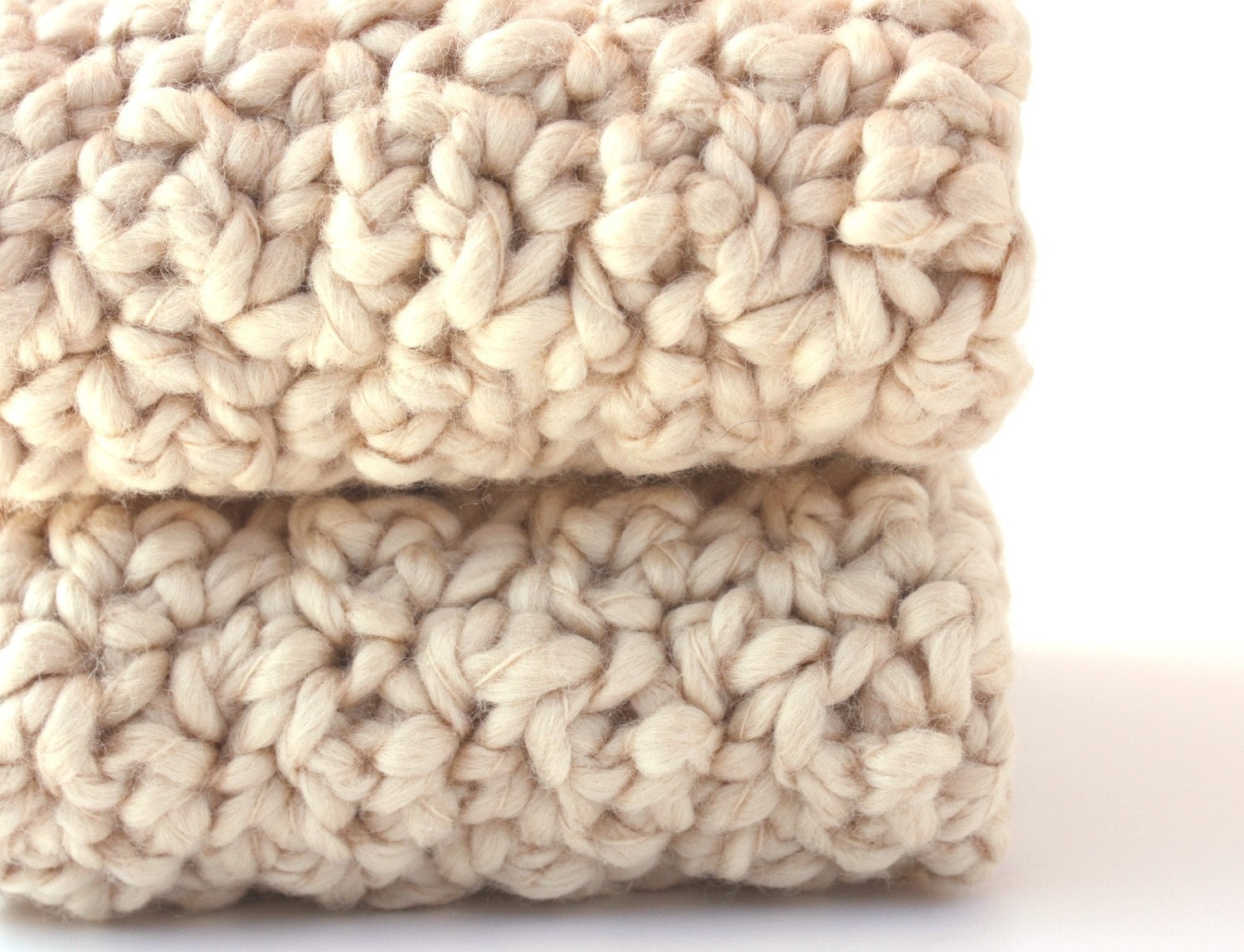 Crochet Cotton Washcloths Natural Organic Cotton