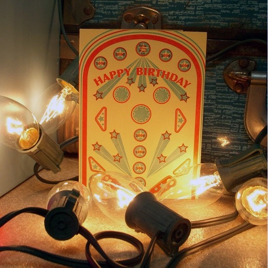 retro pinball birthday