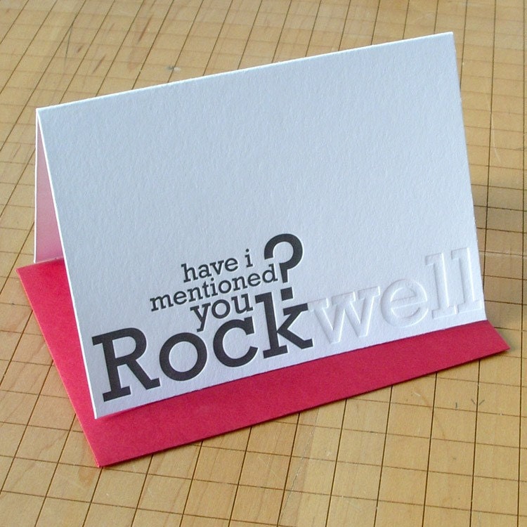 rockwell typography card