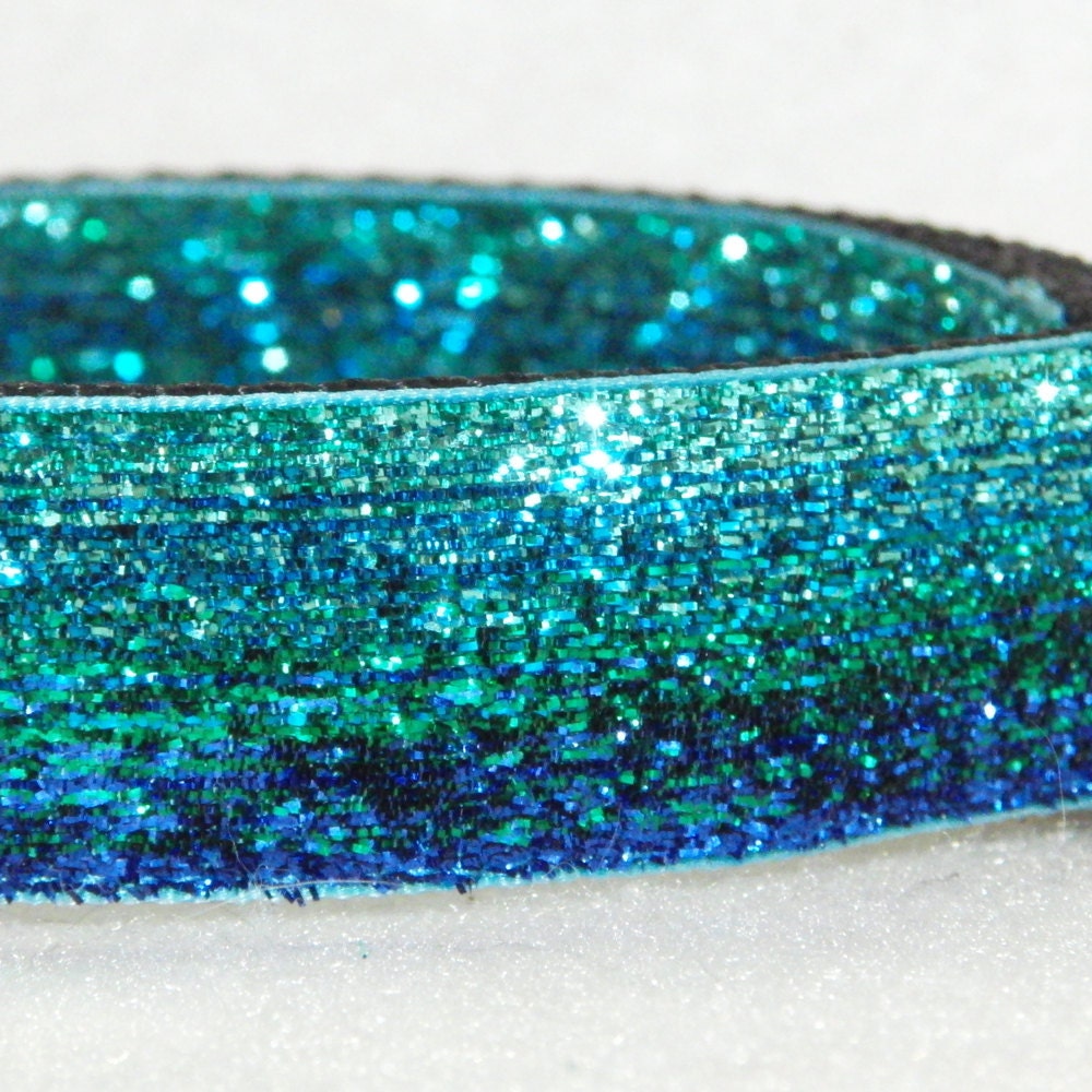 Medium Sparkle Collar - Green Fade