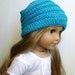 Sophie - PDF Knitting Pattern For 18" American Girl Doll Slouchy Hat - Doll Clothes Pattern - Instant Download