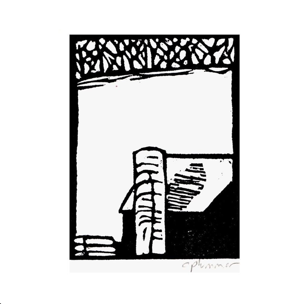 red barn - artist trading card