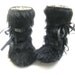 As seen on CoolMomPicks Lucky Magazine- 12-18-24-36 months Black Faux Fur Toddler Boots Muklk Toddler Booties Booty Toddler Shoes