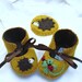 Hedgehog Baby Gift Set Unisex. ECO Hedgehog and Ladybird Baby Booties and Baby Gift Set. Perfect as a Baby Gift for a Baby Shower