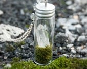 Energy Quartz Apothecary Terrarium Necklace